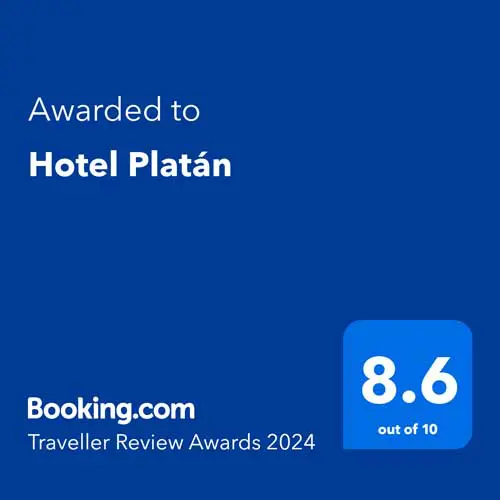 Platán Hotel booking.com Digital Award TRA 2024